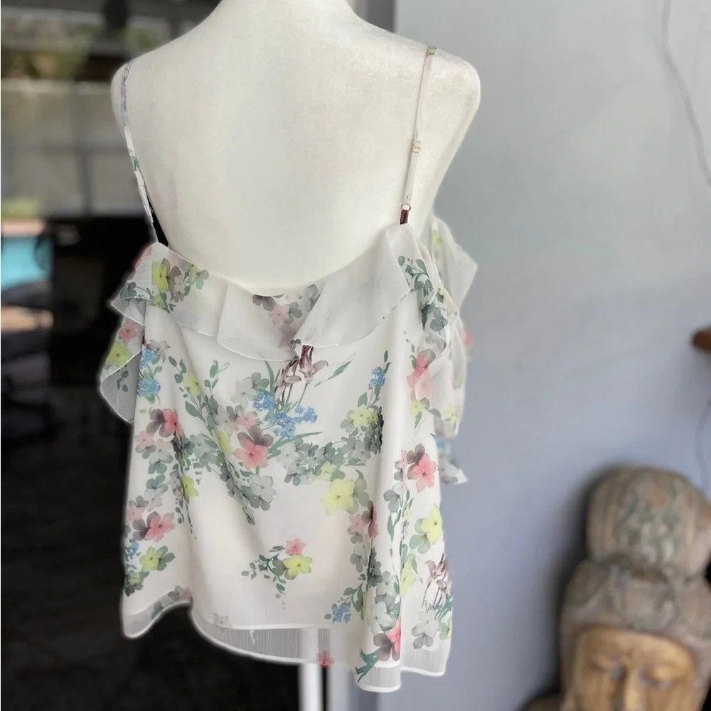 ☀️Ted Baker London Meeyah Pergola Fairy Cold Shoulder Camisole Size Large